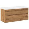 vidaXL Mueble con lavabo integrado roble artisan