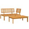 vidaXL Set de sof&aacute;s de palets de jard&iacute;n y cojines 2 pzas madera acacia