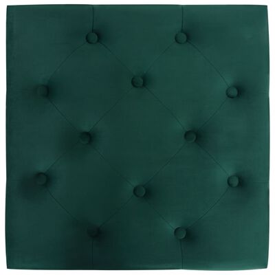 vidaXL Taburete de terciopelo verde oscuro 60x60x36 cm