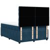 vidaXL Cama box spring con colch&oacute;n terciopelo azul oscuro 140x190 cm