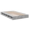 vidaXL Estructura de cama madera de ingenier&iacute;a gris hormig&oacute;n 120x200cm