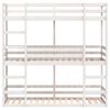 vidaXL Litera triple de madera maciza de pino 80x200 cm