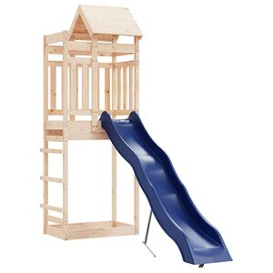 vidaXL Parque infantil de exterior madera maciza de pino