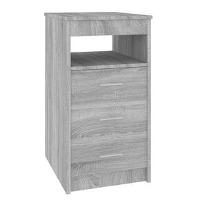 vidaXL Cajonera de madera contrachapada gris Sonoma 40x50x76 cm