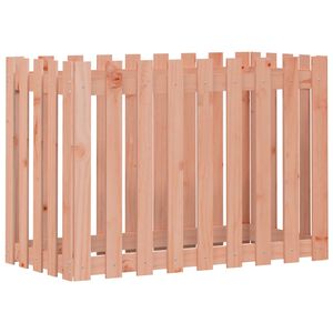vidaXL Arriate elevado jard&iacute;n valla madera maciza Douglas 100x50x70 cm