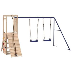 vidaXL Parque infantil de exterior madera maciza de pino