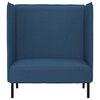 vidaXL Sofa de Espalda Alta 101cm Azul tela