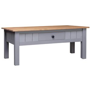 vidaXL Mesa de centro madera de pino estilo Panam&aacute; gris 100x60x43,5 cm