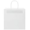 vidaXL Bolsas de papel con asas 250 uds blanca 26x17x25 cm