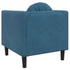 vidaXL Sill&oacute;n con coj&iacute;n terciopelo azul