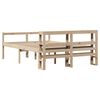 vidaXL Cama para personas mayores con cabecero madera maciza 160x200cm