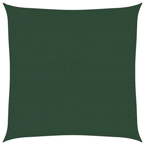 vidaXL Toldo de vela verde oscuro HDPE 160 g/m&sup2; 4,5x4,5 m