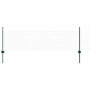 vidaXL Valla hexagonal con poste 100 x 0,5 m Acero recubierto de PVC