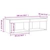 vidaXL Mueble para TV con luces LED blanco 100x30x30 cm