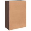 vidaXL Aparador de madera de ingenier&iacute;a roble marr&oacute;n 60x31x84 cm