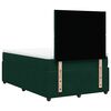 vidaXL Cama box spring con colch&oacute;n terciopelo verde oscuro 120x200 cm