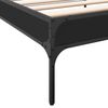 vidaXL Estructura de cama madera de ingenier&iacute;a y metal negra 90x190 cm