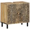 vidaXL Armario de lavabo para ba&ntilde;o madera maciza de acacia 62x33x58 cm