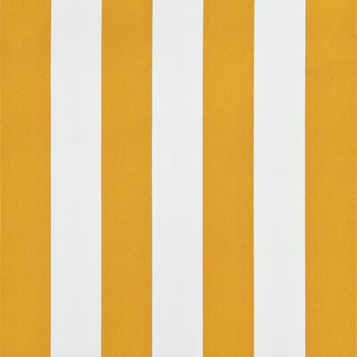 vidaXL Toldo retráctil amarillo y blanco 100x150 cm
