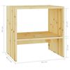 vidaXL Mesita de noche madera maciza de abeto 40x30,5x40 cm