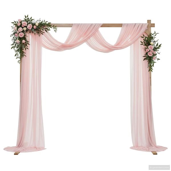 vidaXL Arco de Boda Marr&oacute;n Claro 225 x 95 x 226 cm