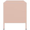 vidaXL Mueble para TV acero laminado en frío rosa 68x39x43,5 cm