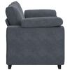 vidaXL Sofá Loveseat gris oscuro 120 cm terciopelo