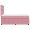 vidaXL Cama box spring con colch&oacute;n terciopelo rosa 90x190 cm
