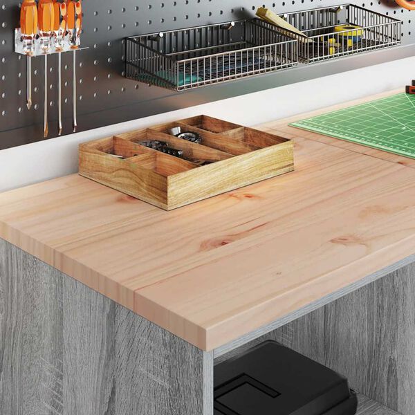 vidaXL Armario de garaje de madera maciza pino gris Sonoma 60x51x85 cm