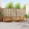 vidaXL Conjunto de sof&aacute;s de exterior 7 pcs Natural