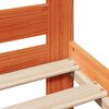 vidaXL Cama sin colch&oacute;n madera maciza de pino marr&oacute;n cera 120x200 cm