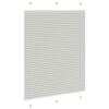 vidaXL Estor Plisado gris claro 105x100 cm Tela Ancho 104,4 cm