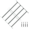 vidaXL Rejas para ventanas 500-650 mm Acero Galvanizado Plateado