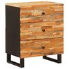 vidaXL Mueble cama Marr&oacute;n 50 x 33 x 62 cm Madera de mango maciza