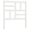 vidaXL Cabecero de cama madera maciza de pino blanco 106x4x104 cm