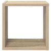 vidaXL Estantes de cubo de pared 4 uds color roble 26x15x26 cm