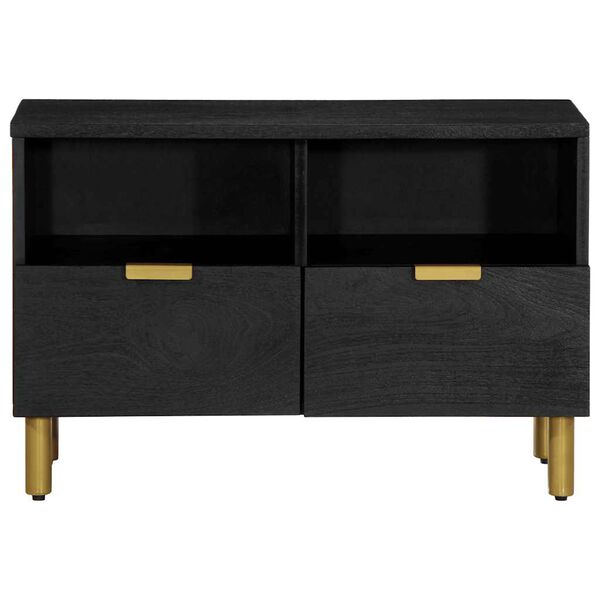vidaXL Mueble de TV madera de ingenier&iacute;a negro 70x33x46 cm