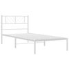 vidaXL Estructura cama sin colchón con cabecero metal blanco 100x190cm