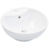 vidaXL Lavabo con rebosadero 46,5x18 cm cer&aacute;mica blanco