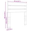 vidaXL Cabecero 80 cm Madera contrachapada