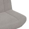 vidaXL Silla giratoria Gris Claro 63 x 75 x 76 cm Piel de oveja