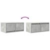 vidaXL Muebles de TV 2uds madera ingenier&iacute;a gris hormig&oacute;n 60x31x25,5cm