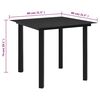 vidaXL Juego de comedor de jardín 3 piezas ratán PVC negro