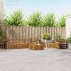vidaXL Conjunto de sof&aacute;s de exterior 7 pcs Natural
