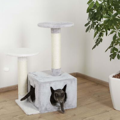 Kerbl Rascador para gatos Saphir Light blanco y gris 80 cm