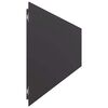vidaXL Bordes para c&eacute;sped 10 uds acero laminado fr&iacute;o negro 20x103 cm