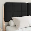 vidaXL Estructura de Cama con Cabecera Tapizada Negro 120 x 200 cm