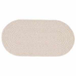 vidaXL Alfombra ZIZUR Crema 150 x 80 cm Polipropileno