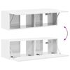 vidaXL Conjunto de mueble para TV de pared 4 pcs brillante