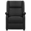 vidaXL Sill&oacute;n reclinable de cuero aut&eacute;ntico negro